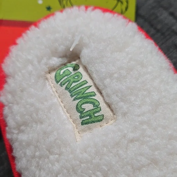 NWT THE GRINCH DR SEUSS LADIES SLIPPERS SIZE MED 7/8.. 7044 - Picture 6 of 6